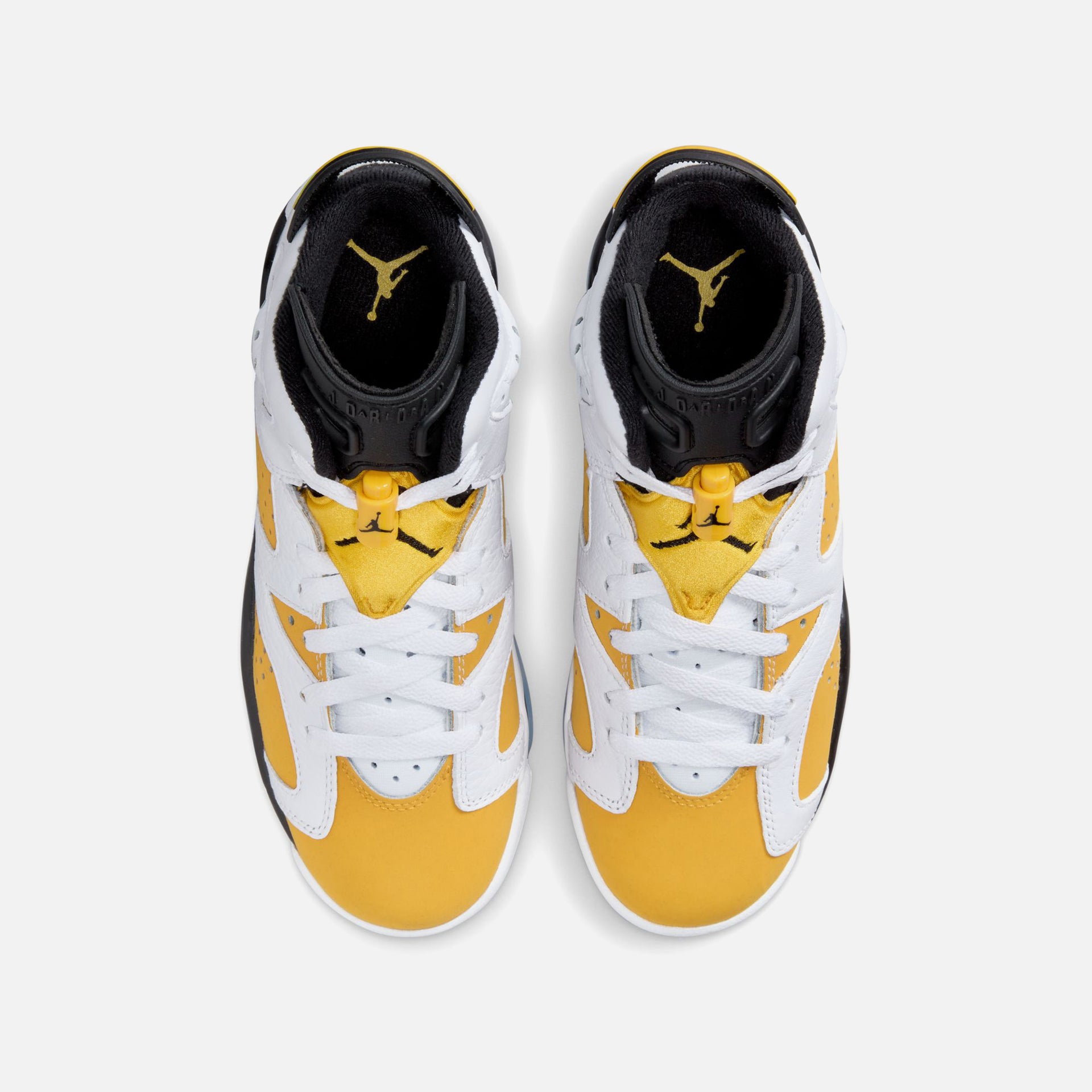 Nike GS Air Jordan 6 Retro - White / Yellow Ochre / Black