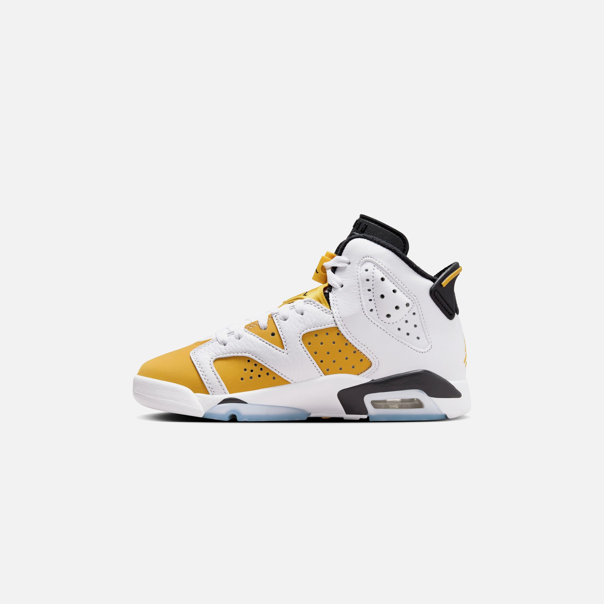 Nike GS Air Jordan 6 Retro - White / Yellow Ochre / Black