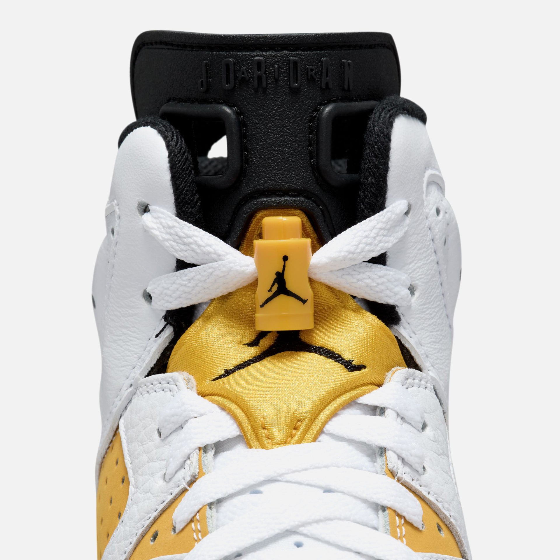 Nike GS Air Jordan 6 Retro - White / Yellow Ochre / Black