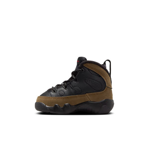 Jordan TD Air Jordan 9 Retro - Black / Light Olive / Varsity Red