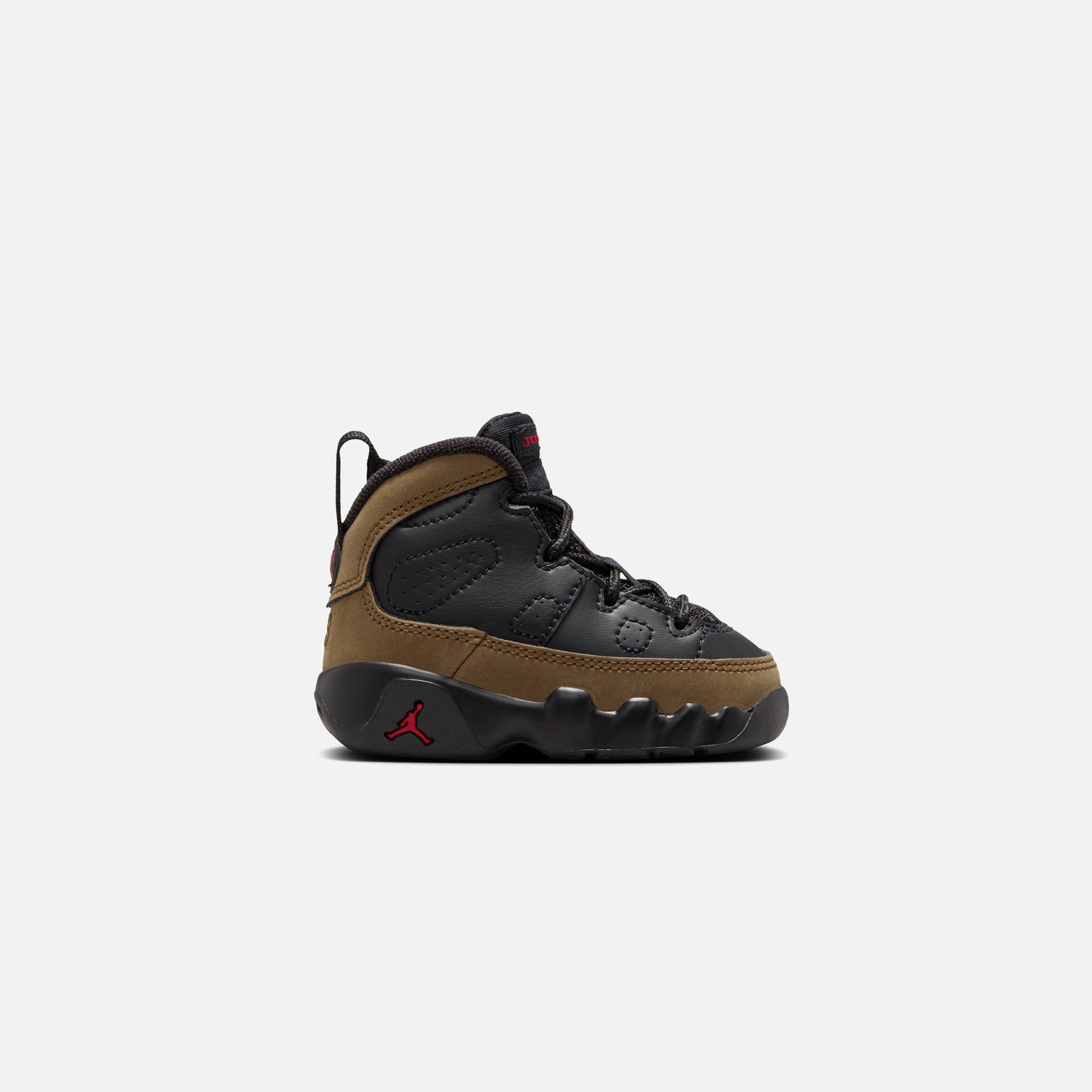 Jordan TD Air Jordan 9 Retro - Black / Light Olive / Varsity Red