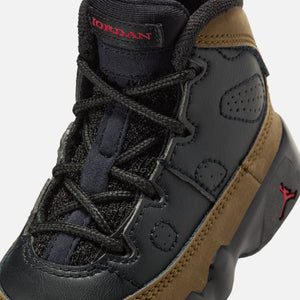 Jordan TD Air Jordan 9 Retro - Black / Light Olive / Varsity Red