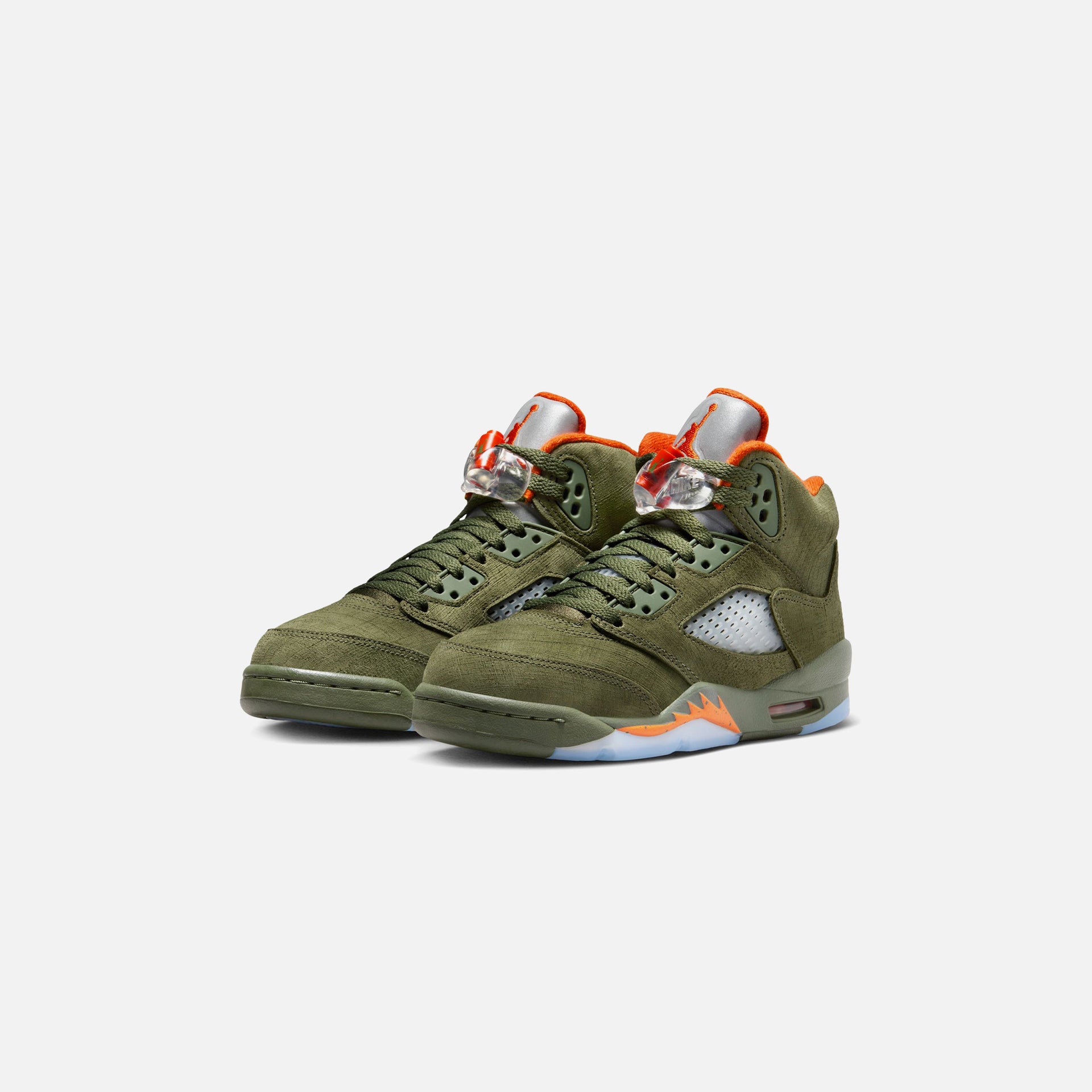 Jordan GS Air Jordan 5 Retro - Army Olive / Solar Orange