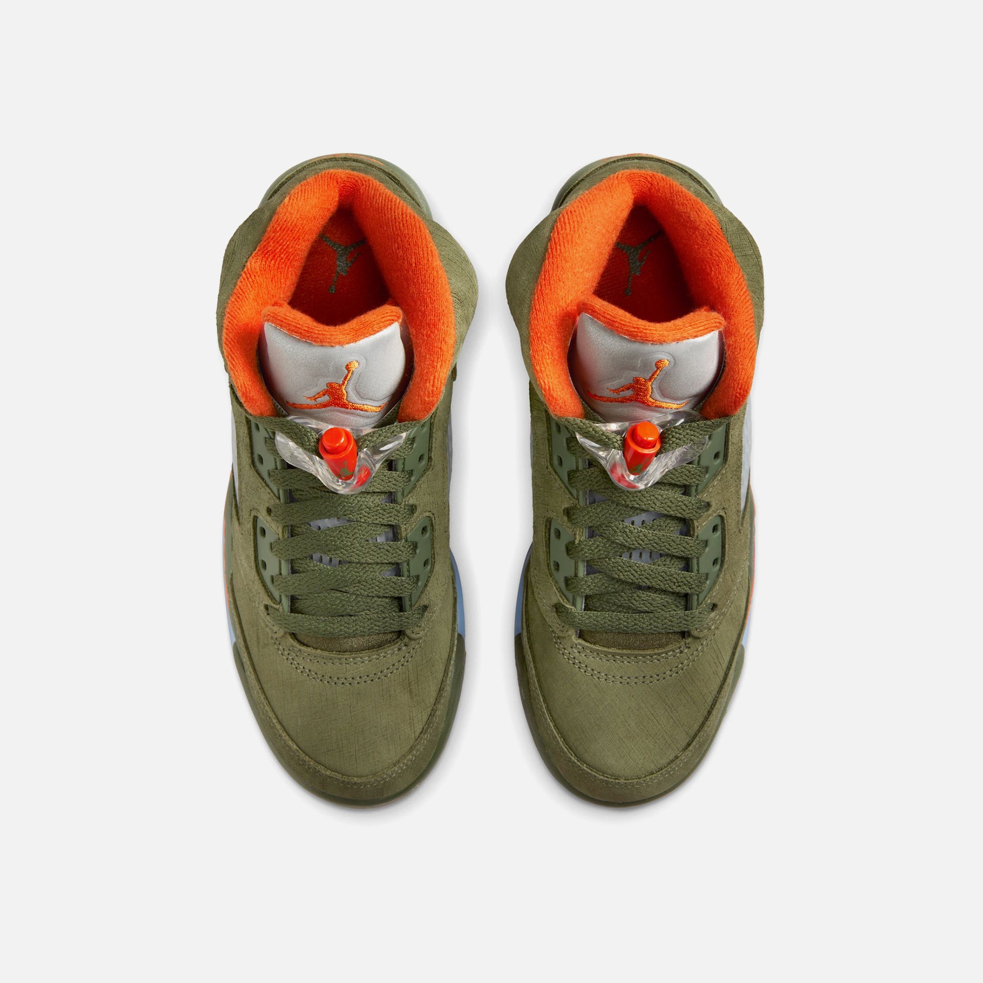 Jordan GS Air Jordan 5 Retro - Army Olive / Solar Orange