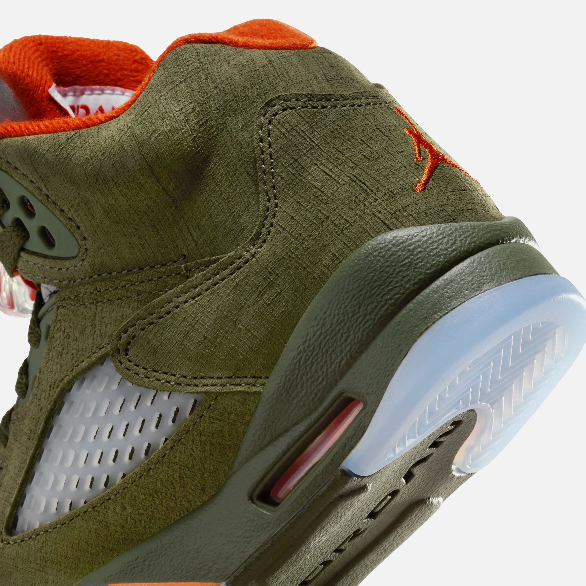 Jordan GS Air Jordan 5 Retro - Army Olive / Solar Orange