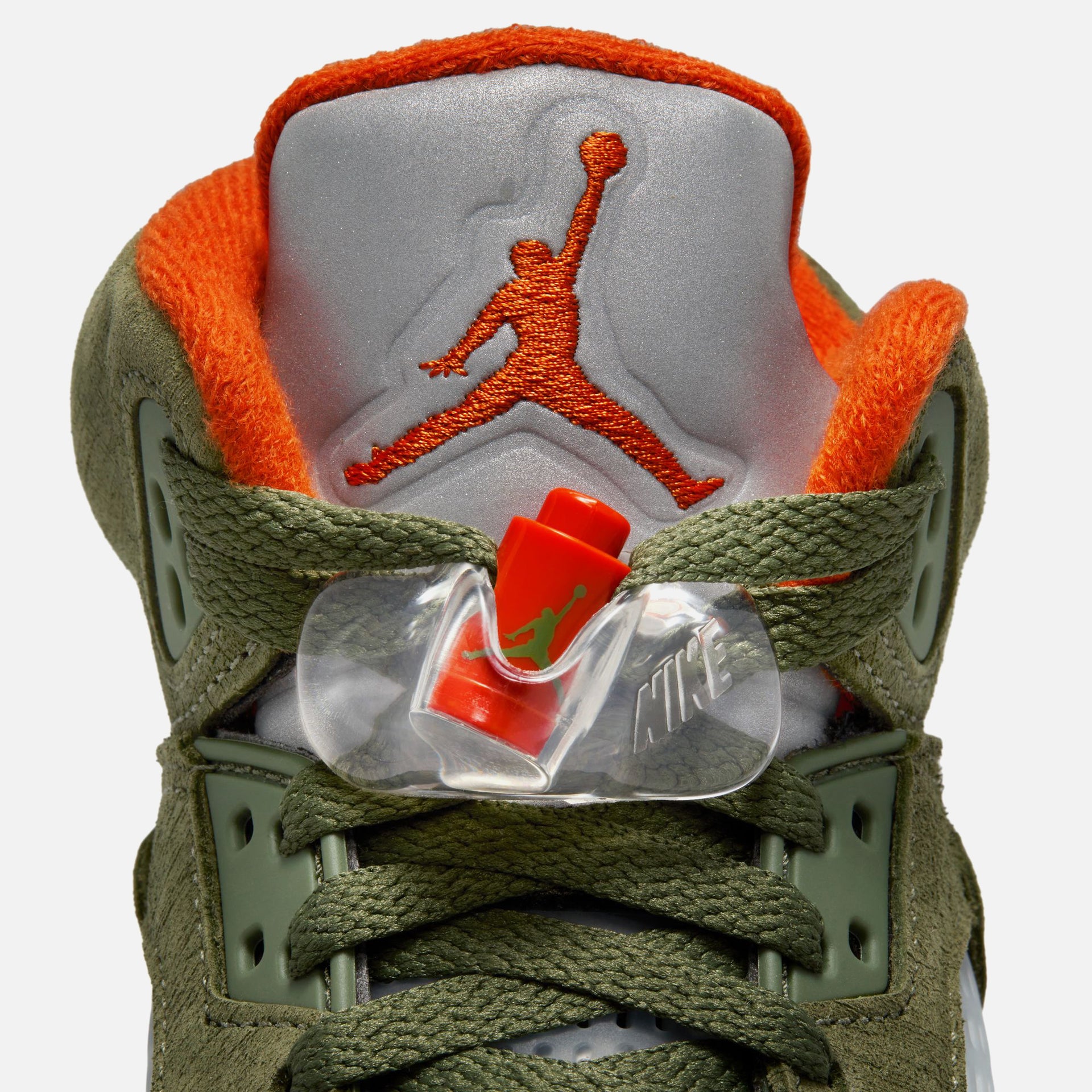 Jordan GS Air Jordan 5 Retro - Army Olive / Solar Orange