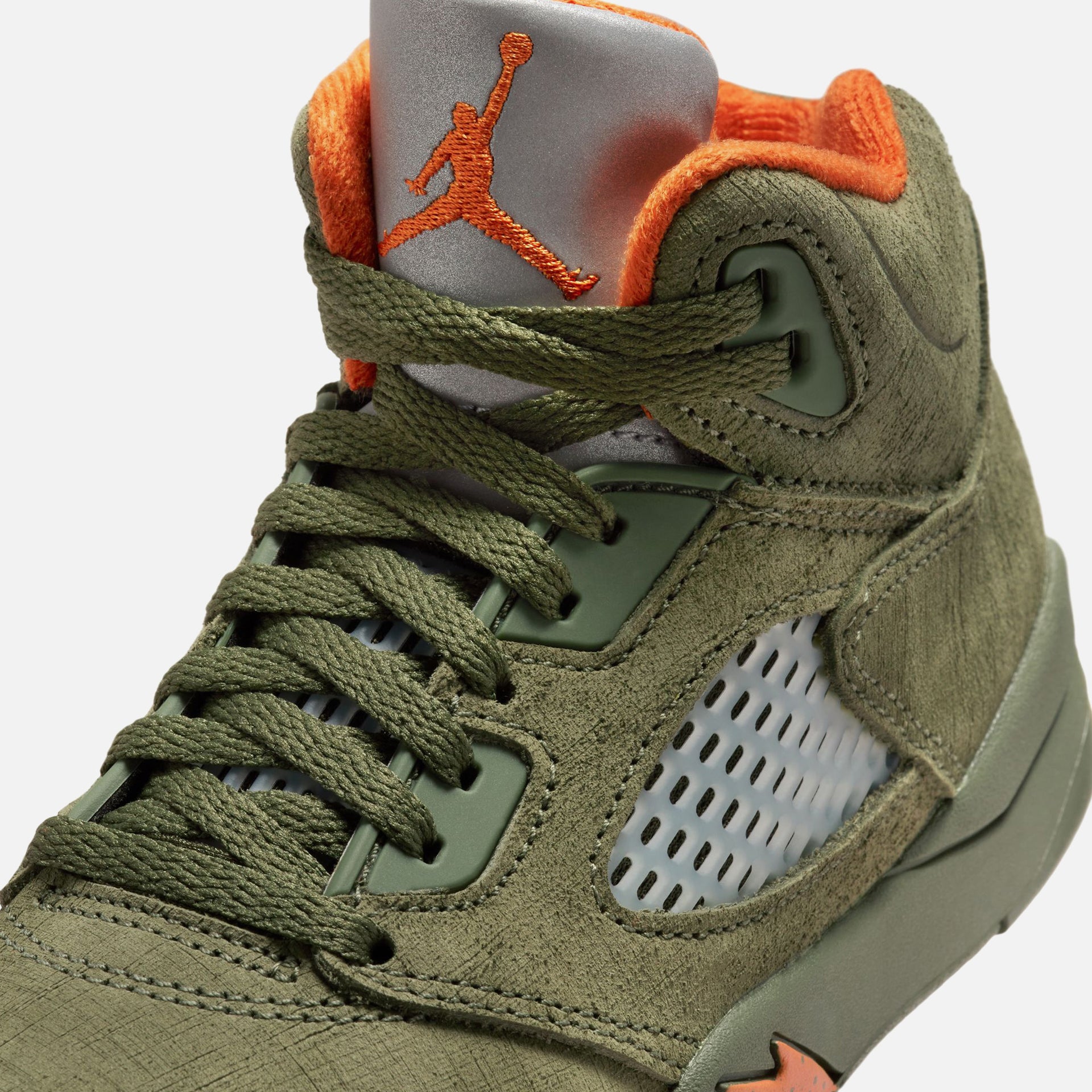 Jordan PS Air Jordan 5 Retro - Army Olive / Solar Orange