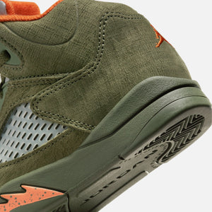 Nike PS Air Jordan Wear 5 Retro - Army Olive / Solar Orange