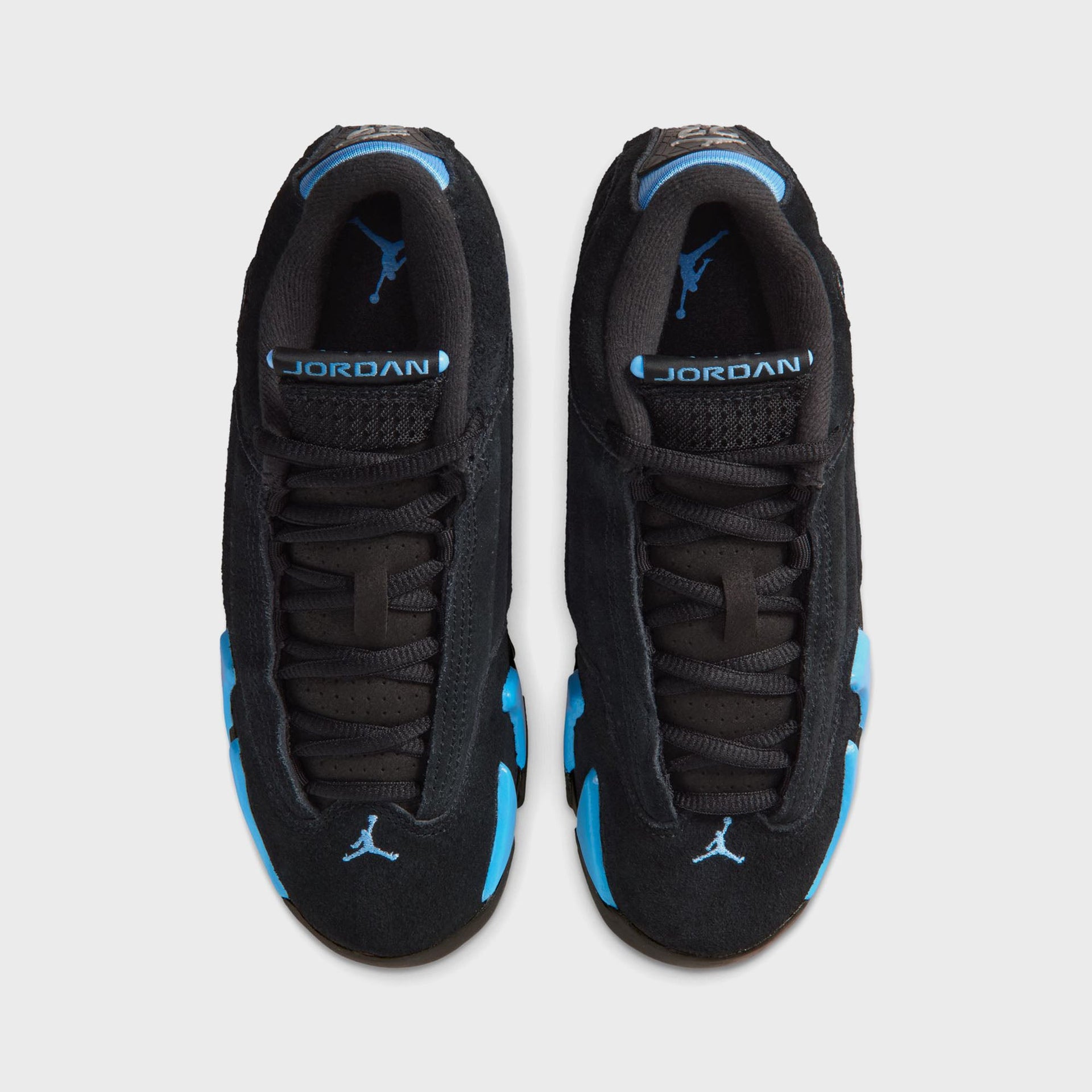 Jordan GS Air Jordan 14 Retro - Black / White / University Blue / Metallic Silver
