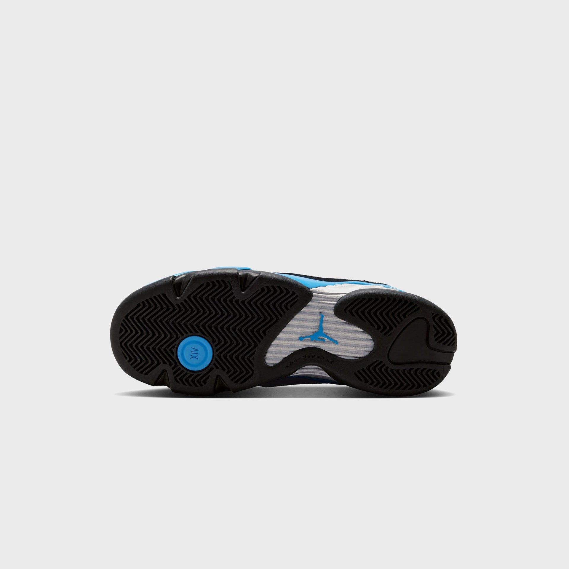 Jordan GS Air Jordan 14 Retro - Black / White / University Blue / Metallic Silver