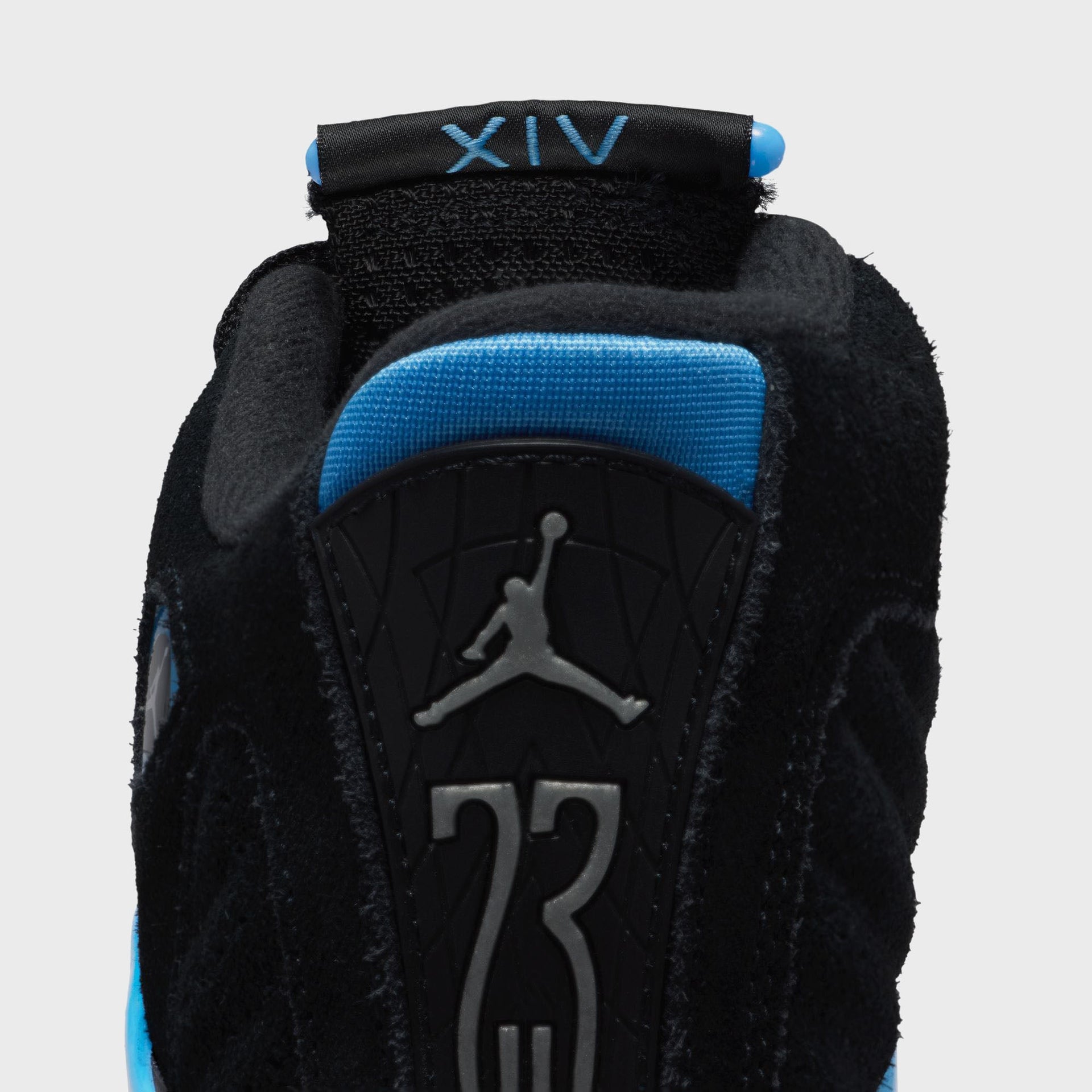 Jordan GS Air Jordan 14 Retro - Black / White / University Blue / Metallic Silver