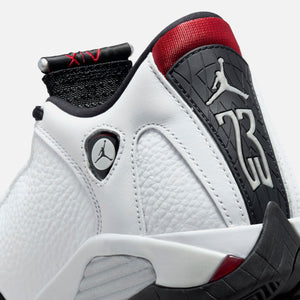 Jordan GS Air Jordan 14 - White / Black / Varsity Red / Metallic Silver