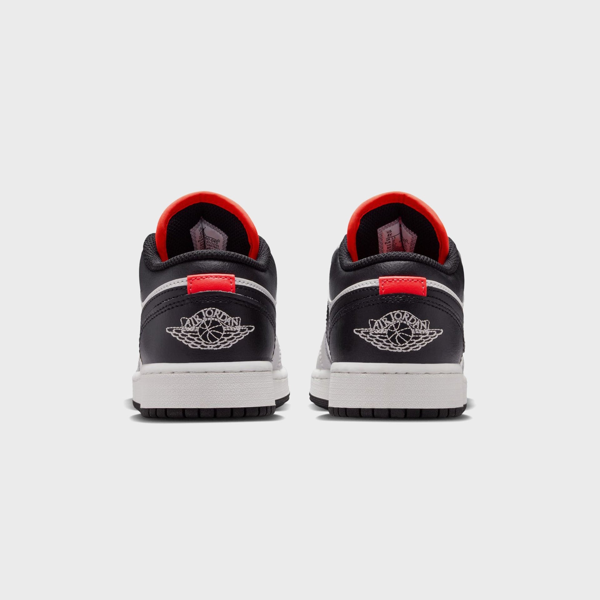 Jordan GS Air Jordan 1 Low - Black / Summit White / Infrared 23