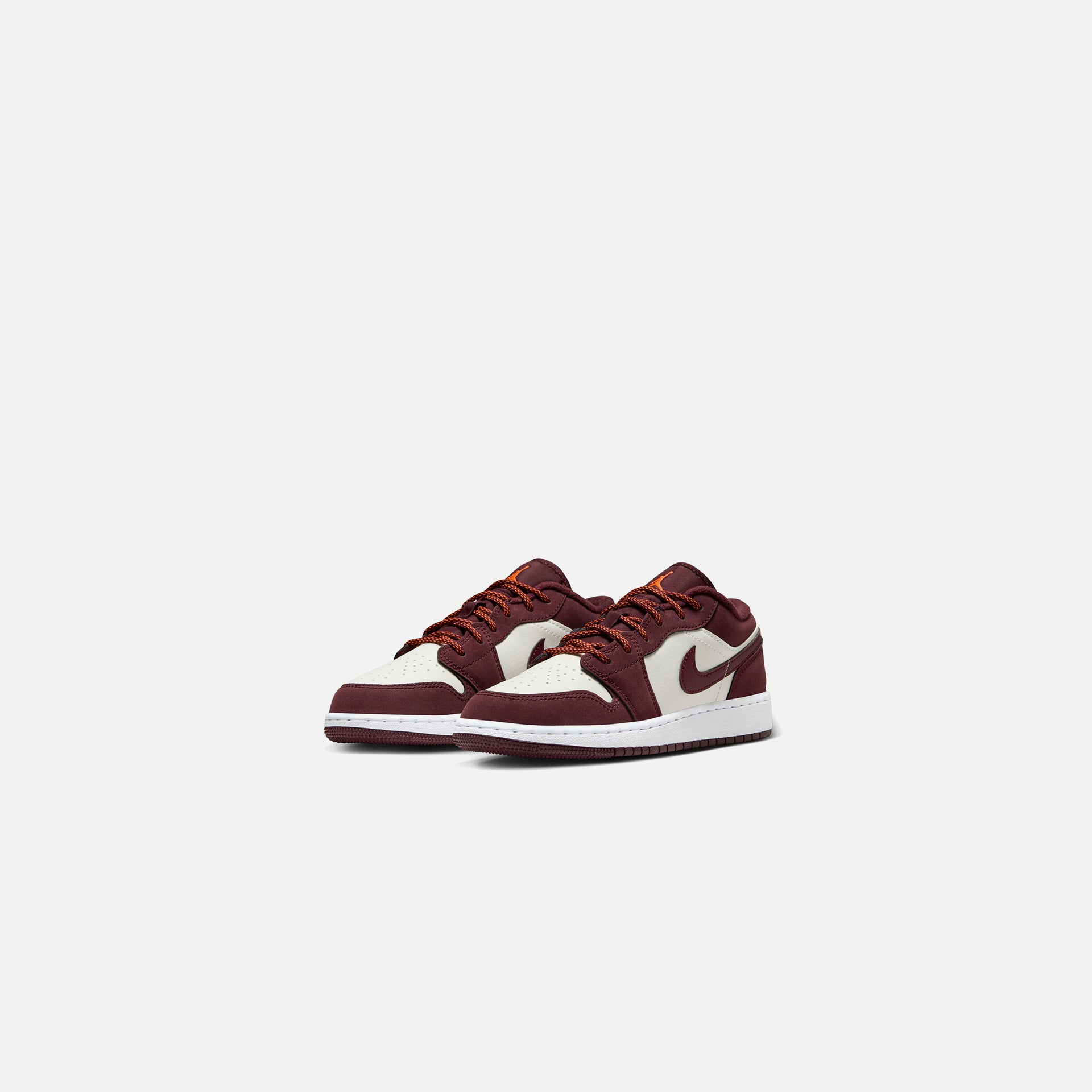 Nike GS Air Jordan 1 Low - Phantom / Night Maroon / Total Orange / White