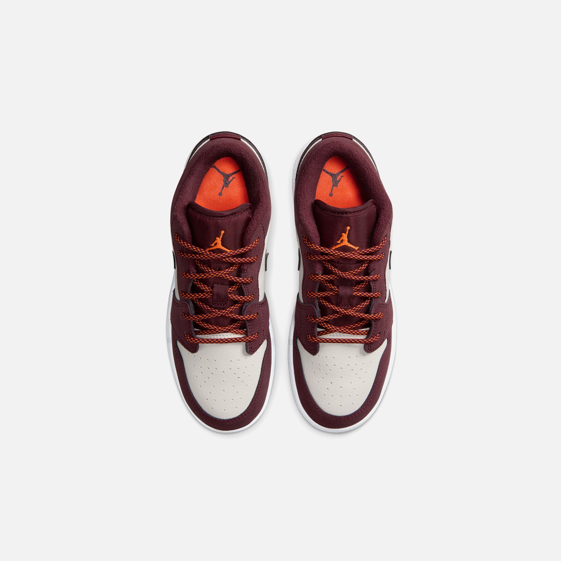 Nike GS Air Jordan 1 Low - Phantom / Night Maroon / Total Orange / White