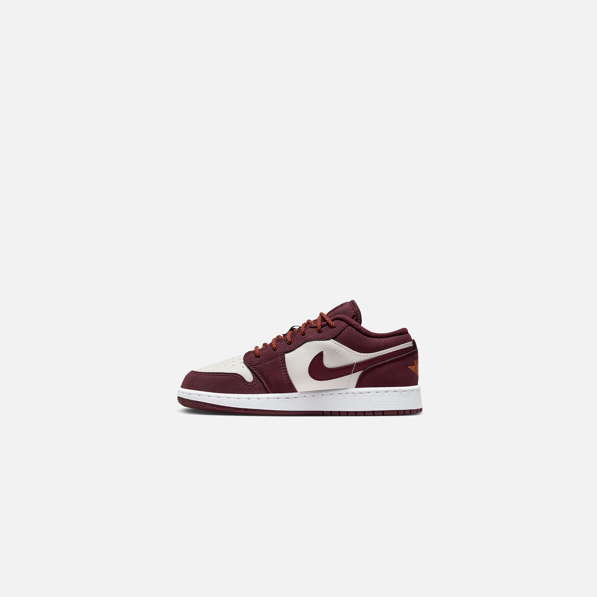 Nike GS Air Jordan 1 Low - Phantom / Night Maroon / Total Orange / White