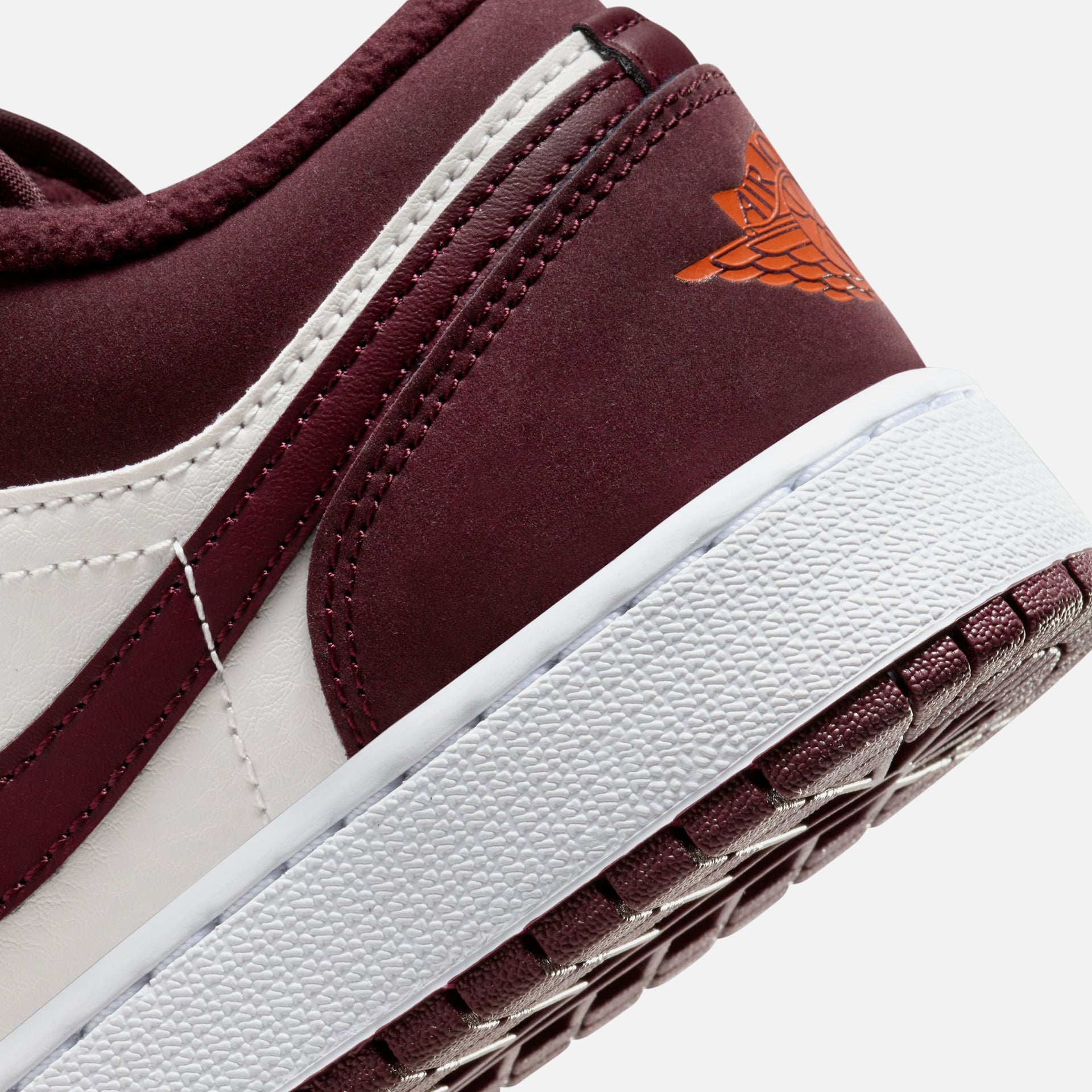 Nike GS Air Jordan 1 Low - Phantom / Night Maroon / Total Orange / White