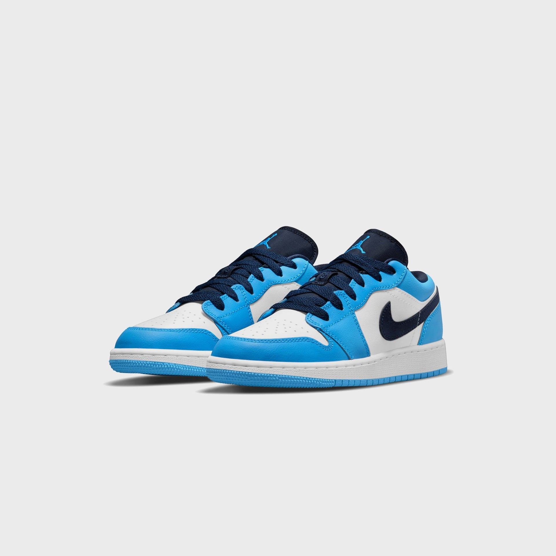 Jordan GS Air Jordan 1 Low - White / University Blue / Obsidian