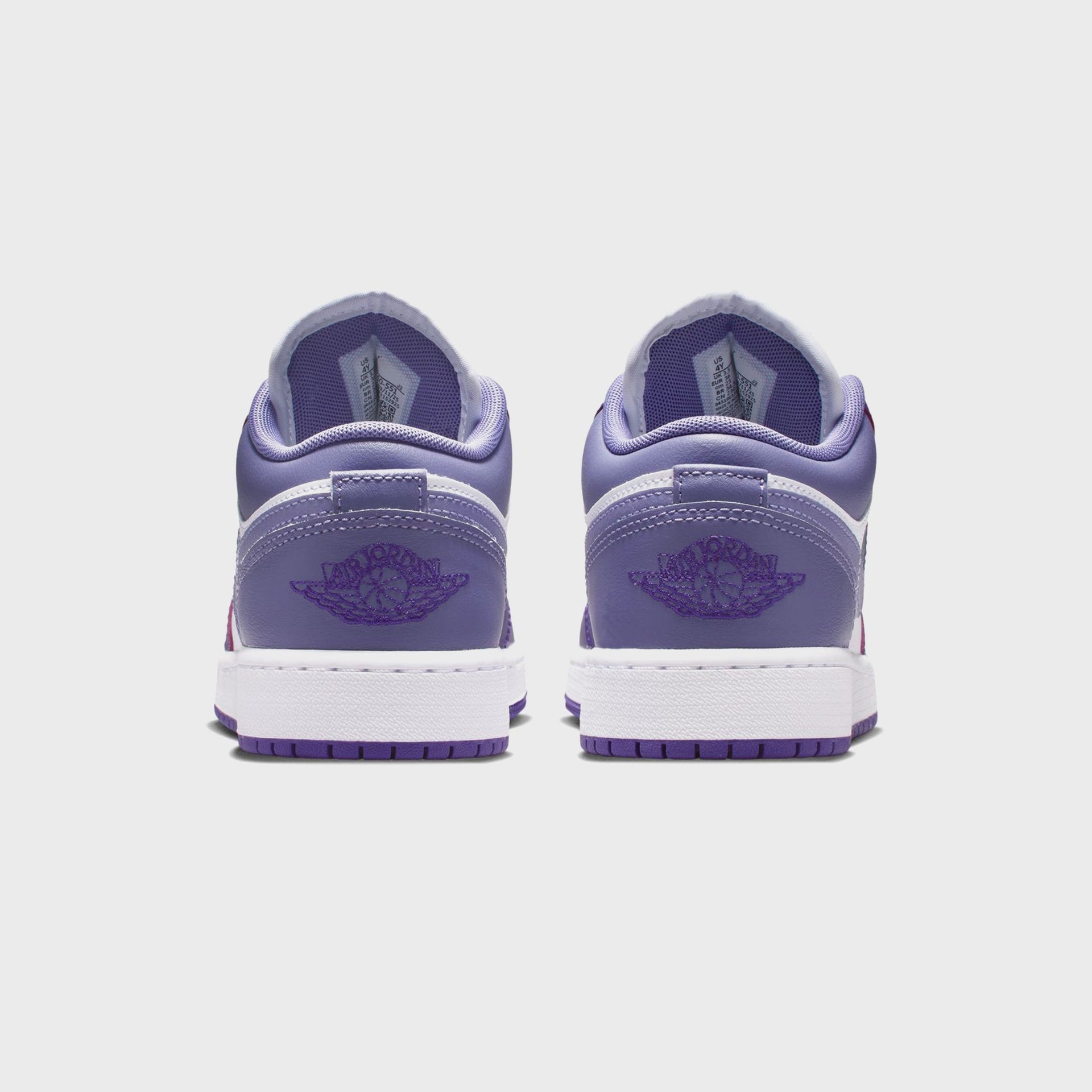 Jordan GS Air Jordan 1 Low - Court Purple / Dusty Amethyst / White
