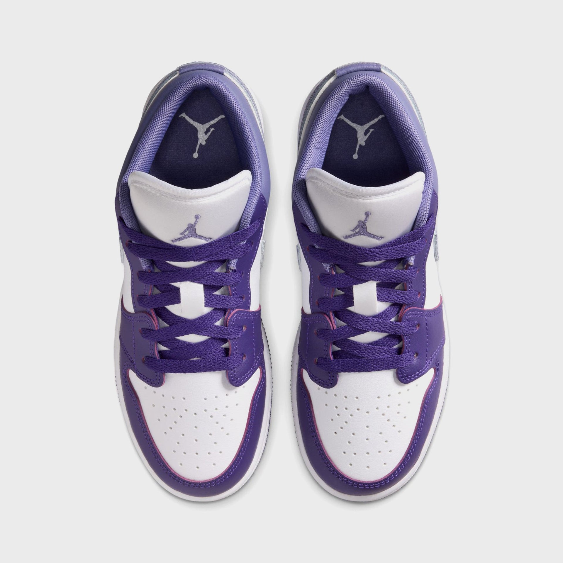 Jordan GS Air Jordan 1 Low - Court Purple / Dusty Amethyst / White