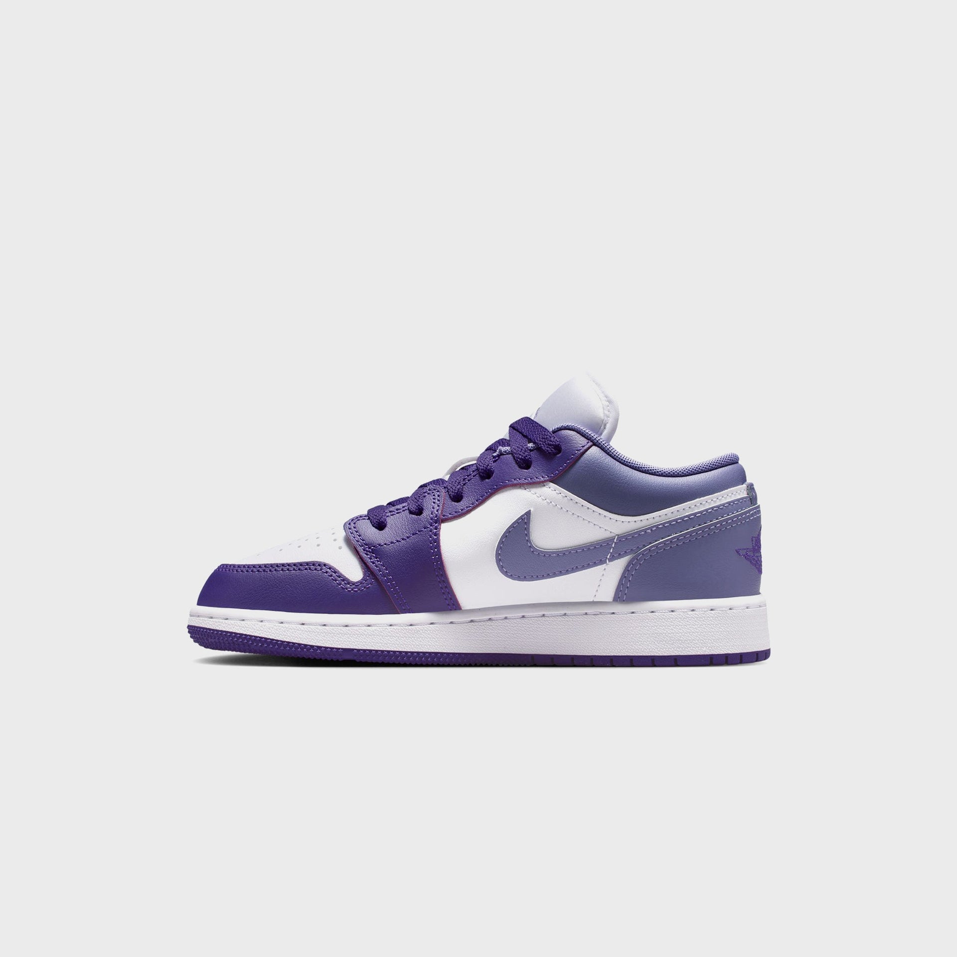 Jordan GS Air Jordan 1 Low - Court Purple / Dusty Amethyst / White