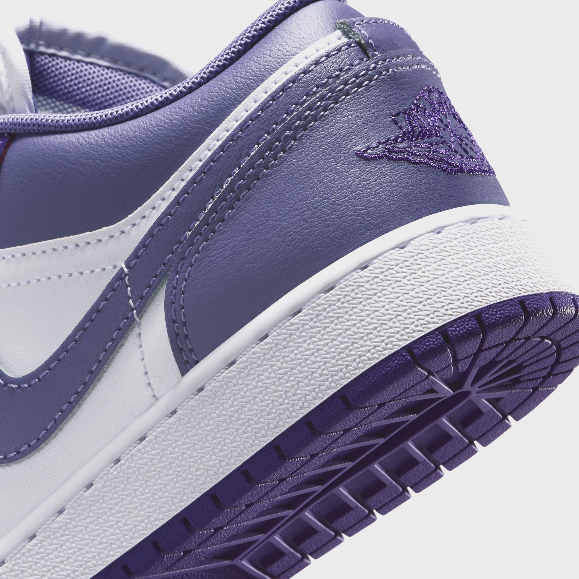 Jordan GS Air Jordan 1 Low - Court Purple / Dusty Amethyst / White