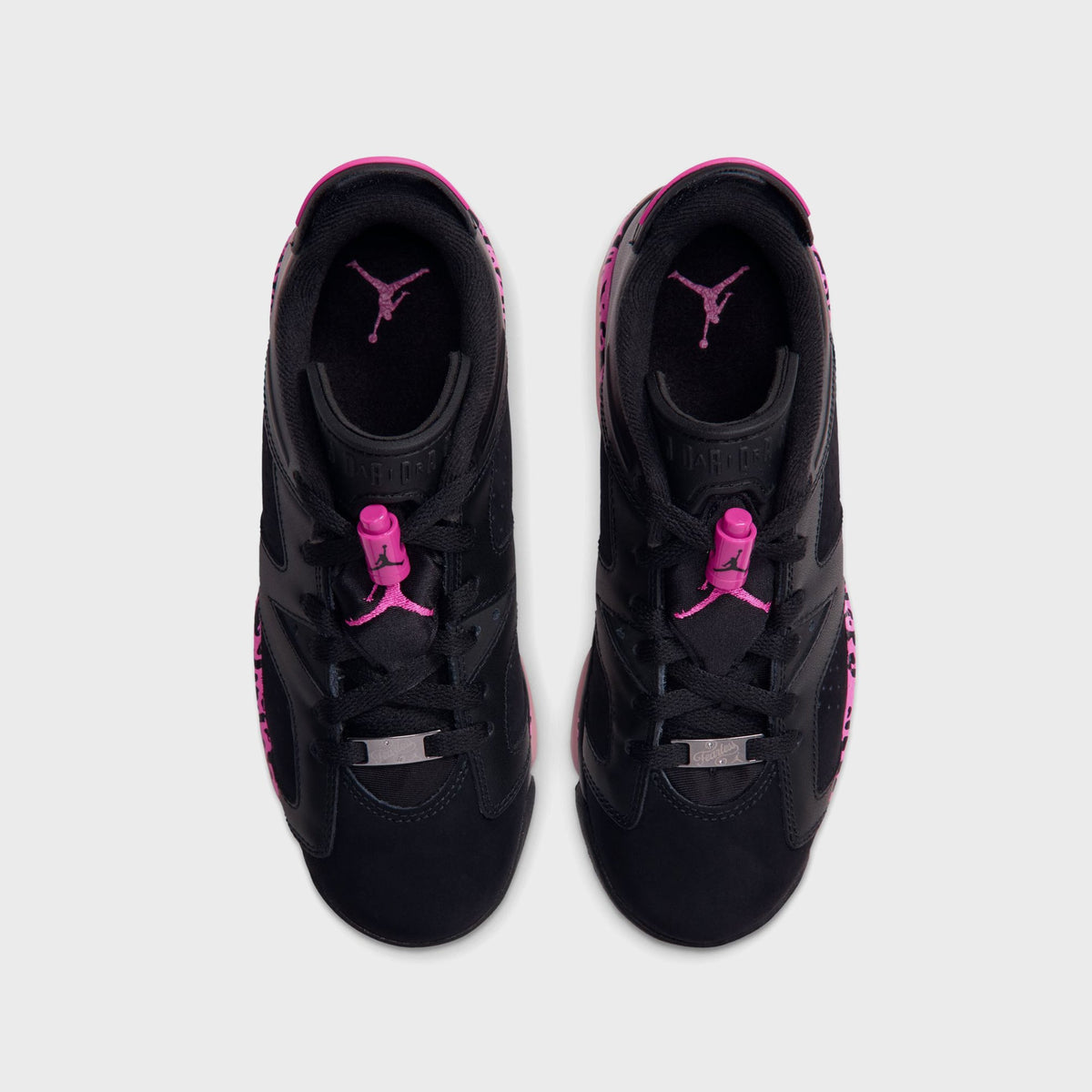 Jordan GS Air Jordan 6 Retro Low - Black / Pink Foam / Laser Fuchsia