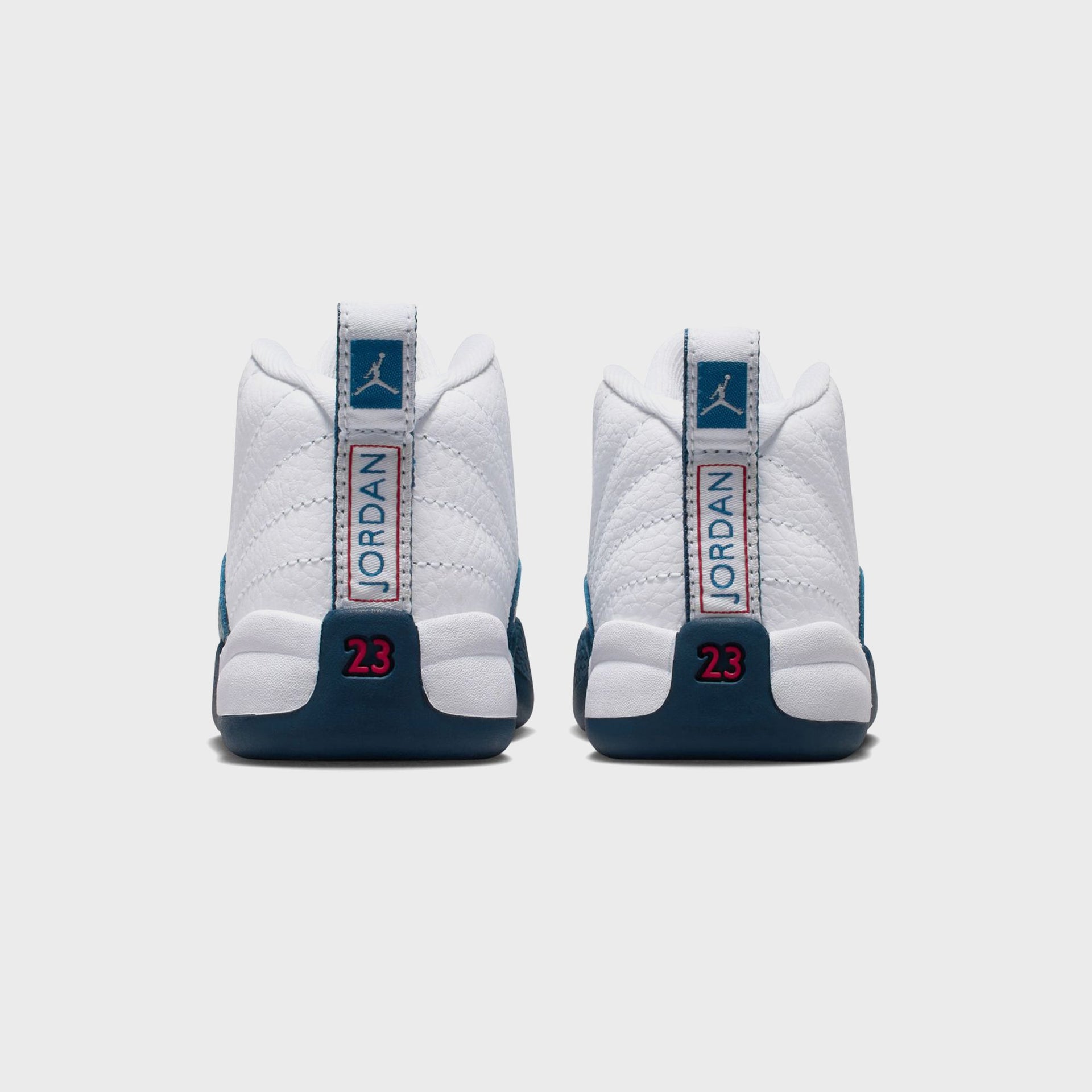 Jordan TD Air Jordan 12 Retro - White / French Blue / Metallic Silver