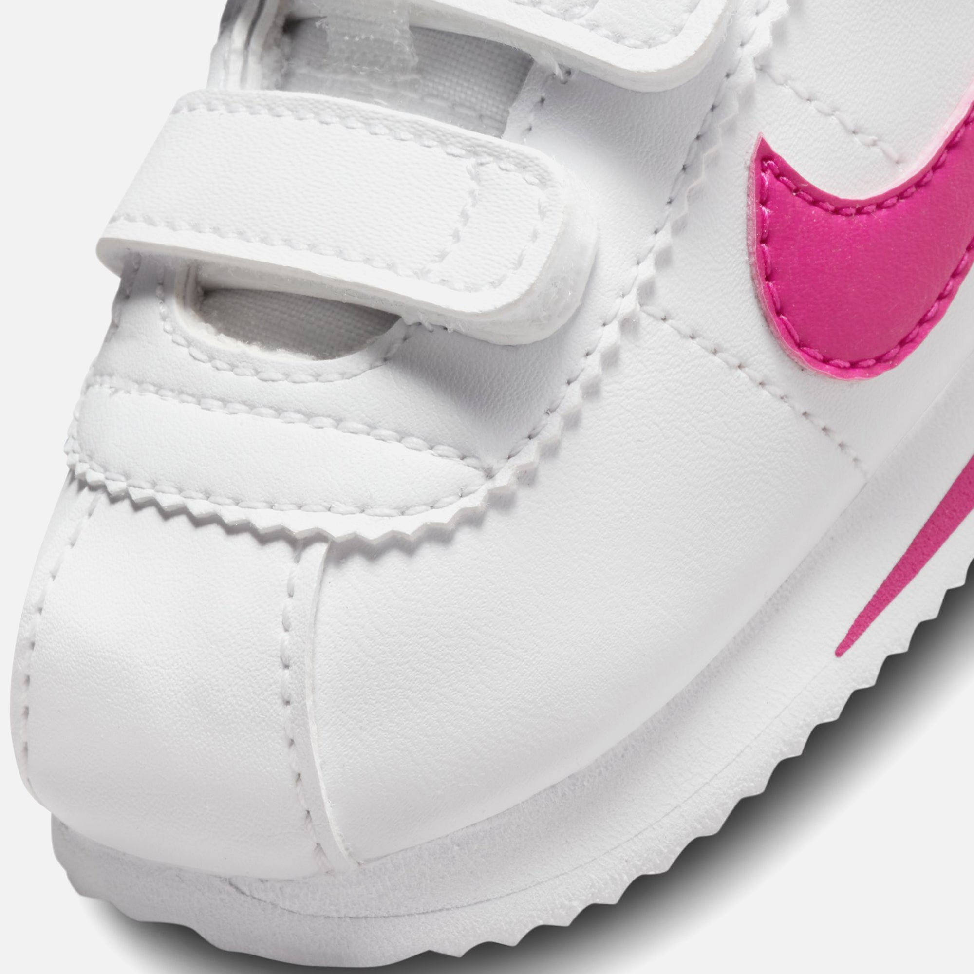 nike cortez white pink