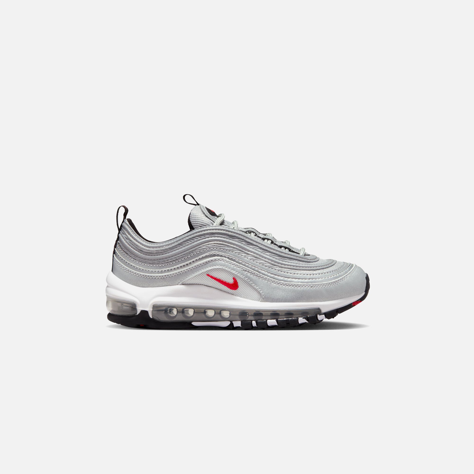 Nike GS Air Max 97 - Metallic Silver / Varsity Red / White – Kith