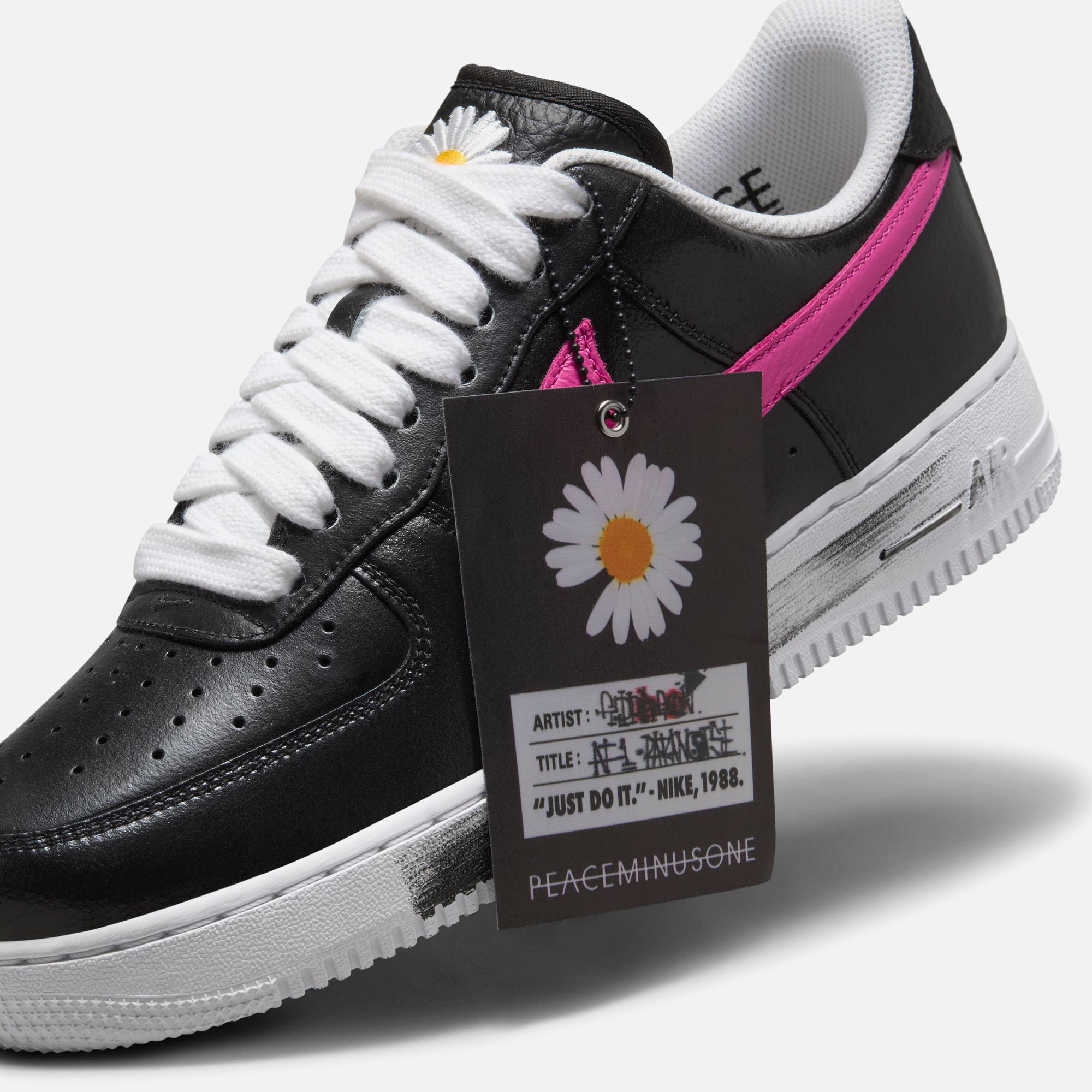 Nike x PEACEMINUSONE Air Force 1 - Black / New Emerald