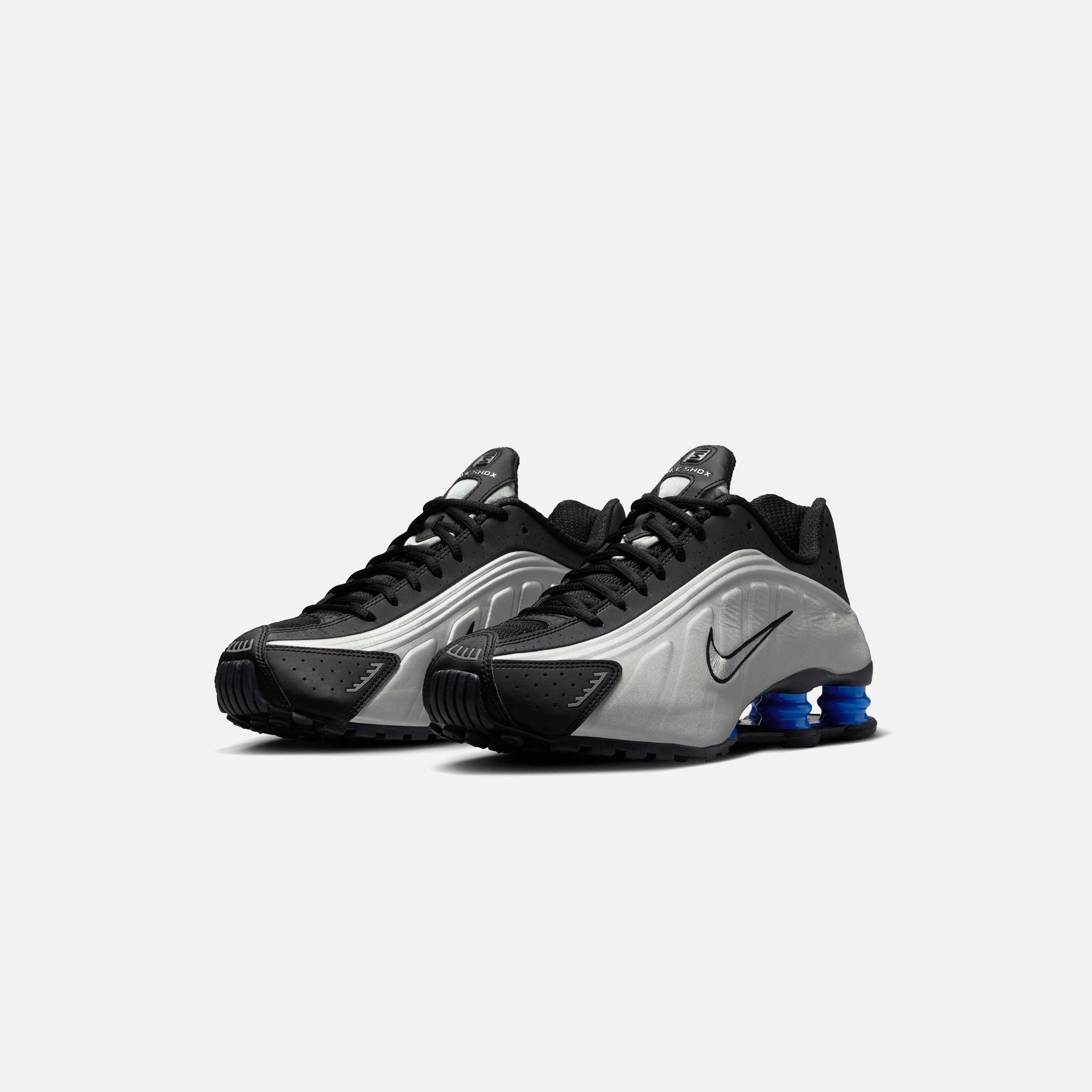 Nike WMNS Shox R4 - Metallic Silver / Black / Racer Blue