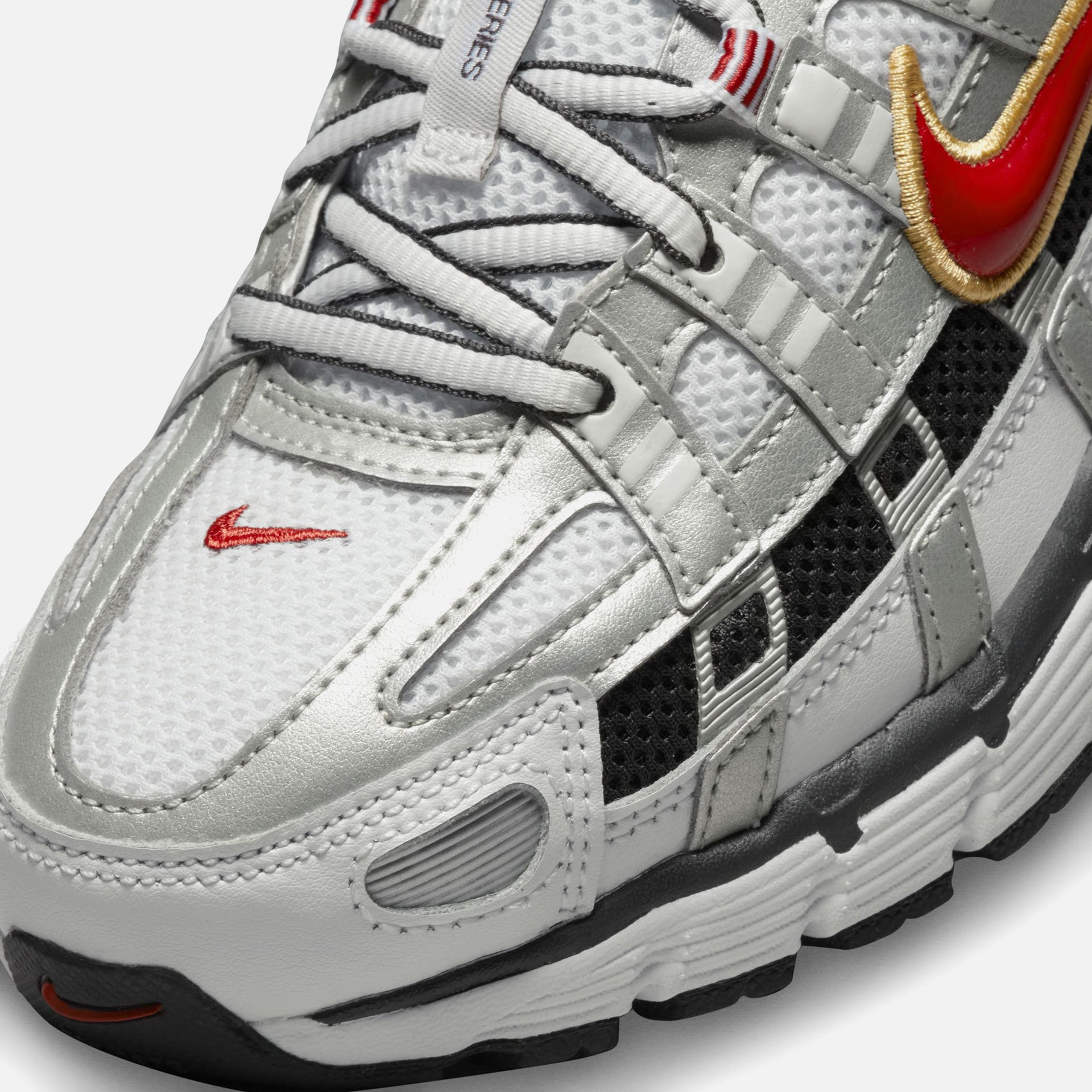 Nike WMNS P-6000 - White / Varsity Red / MTLC Platinum