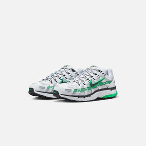 Nike peach P-6000 - White / Black / Metallic Silver / Spring Green