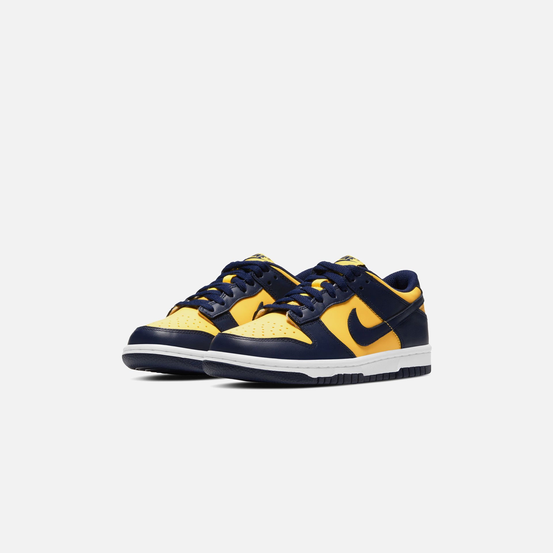 Nike Grade School Dunk Low BG Michigan - Varsity Maize / Midnight Navy / White / Total Orange