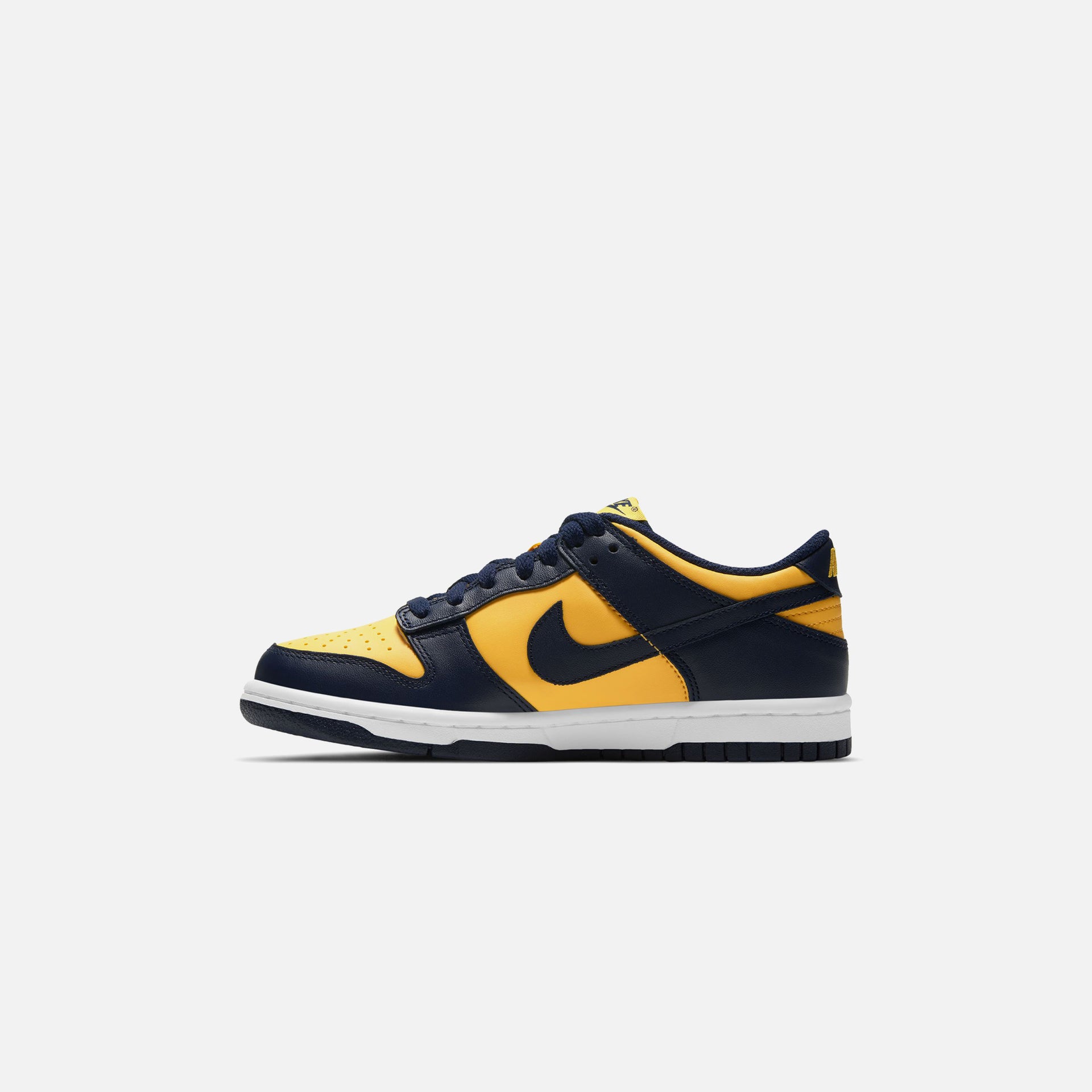 Nike Grade School Dunk Low BG Michigan - Varsity Maize / Midnight Navy / White / Total Orange