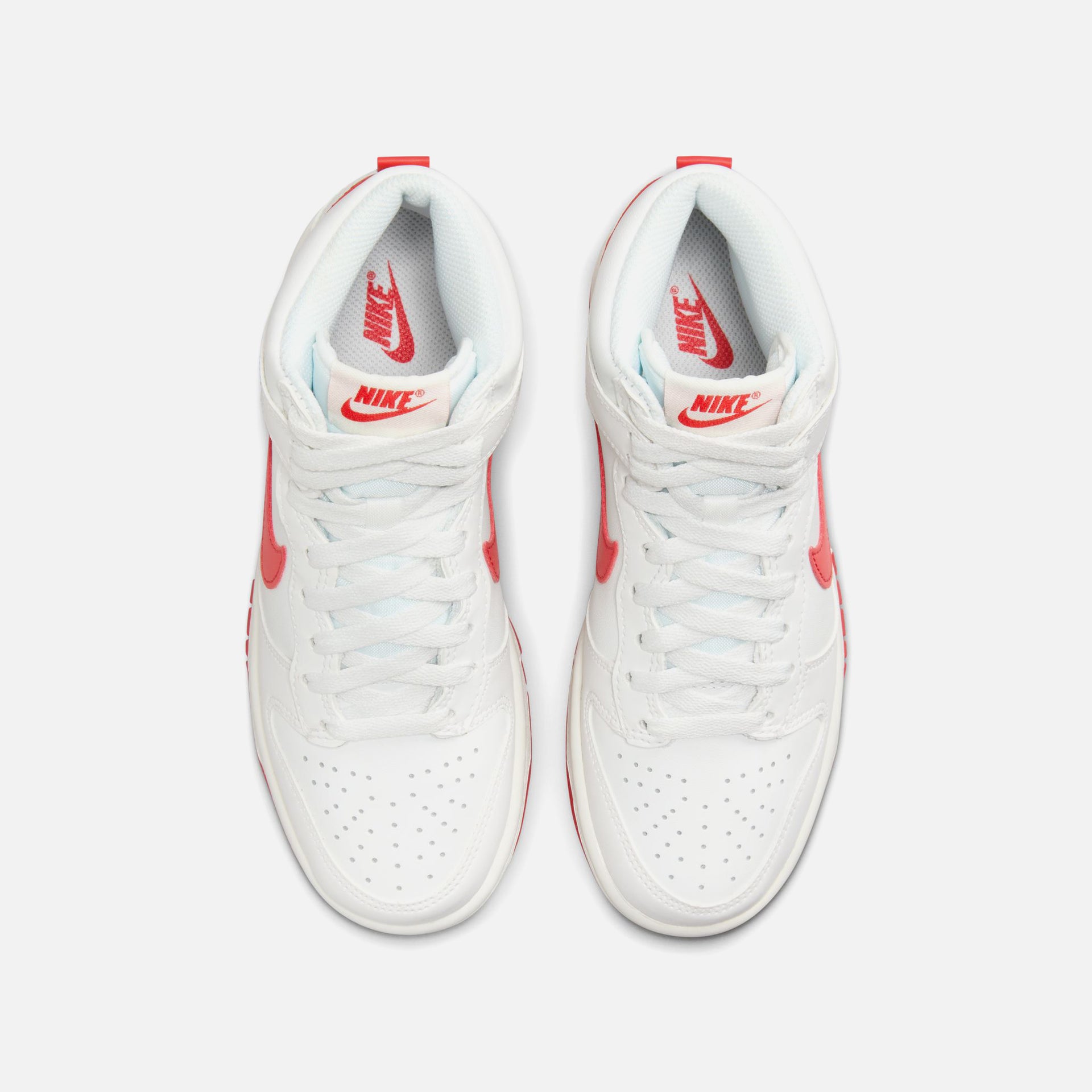 Nike Grade School Dunk High - Summit White / Track Red
