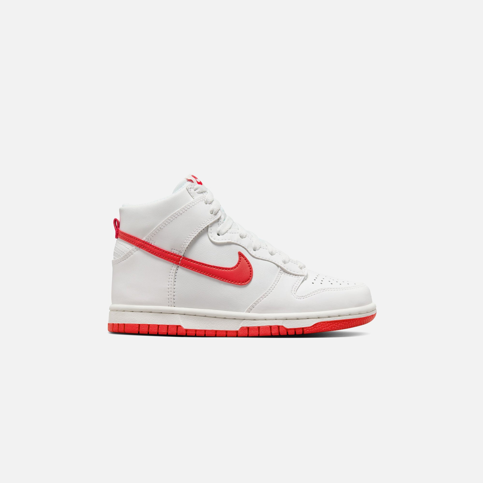 Nike dunk high white best sale gym red