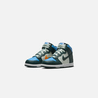 Nike GS Dunk High - Deep Jungle / University Gold / Light Silver