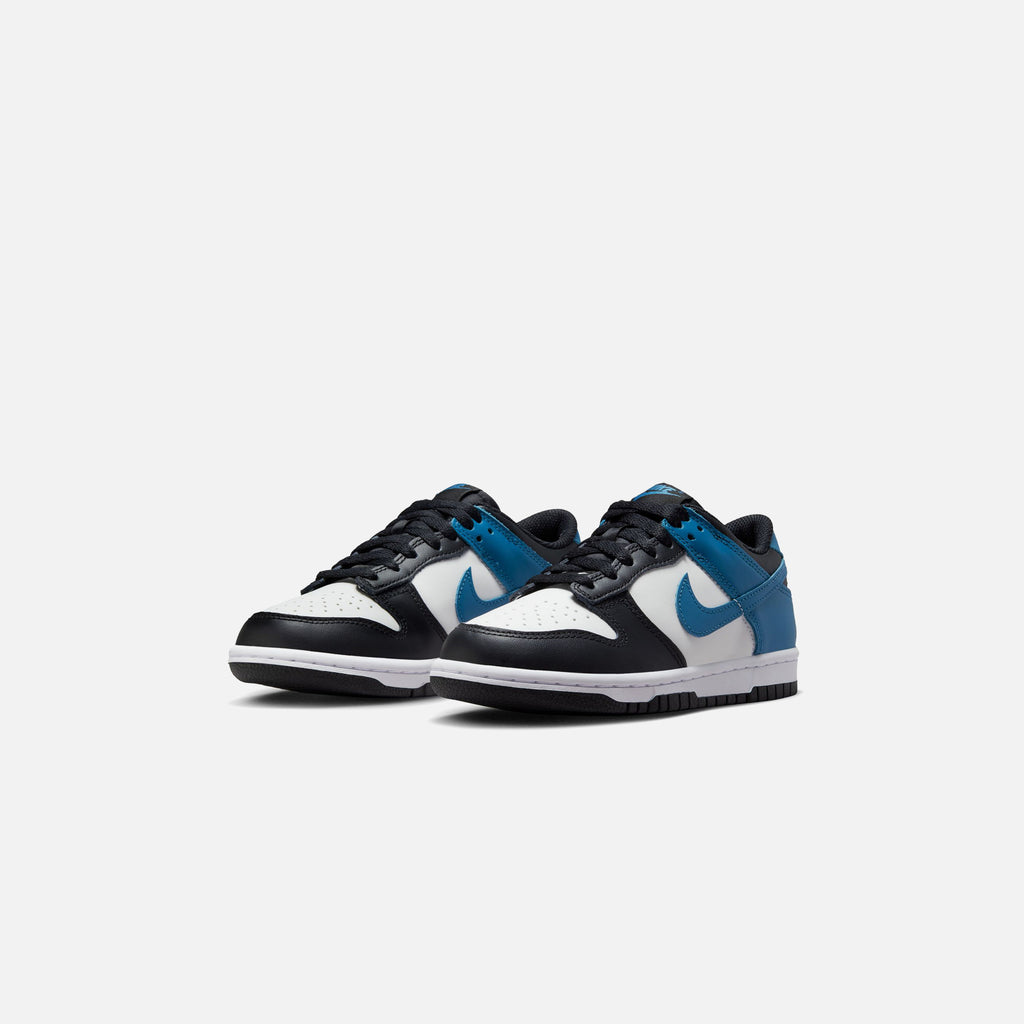 Nike GS Dunk Low - Summit White / Industrial Blue / Black / White – Kith
