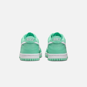 Nike Black GS Dunk Low - Emerald Rise / White