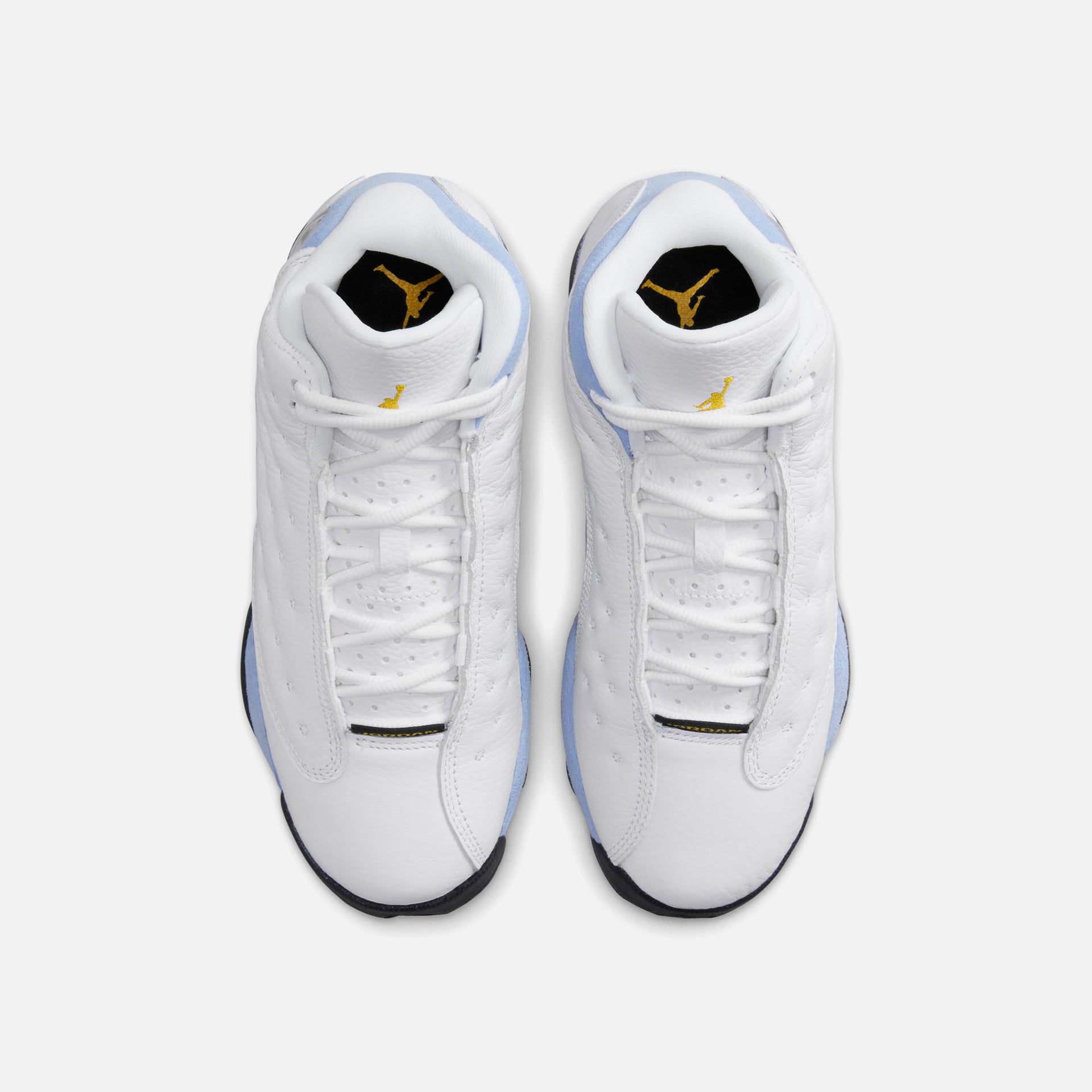 Nike GS Air Jordan 13 Retro - White / Yellow Ochre / Blue Grey