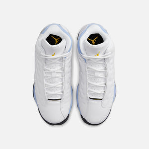 Nike GS Air jordan Mocha 13 Retro - White / Yellow Ochre / Blue Grey