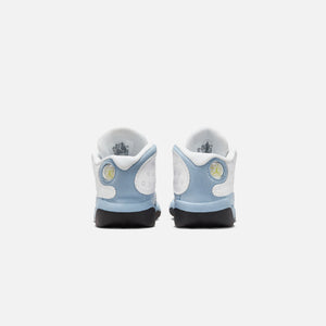 Nike TD Air jordan Varsity 13 Retro - White / Yellow Ochre / Blue Grey