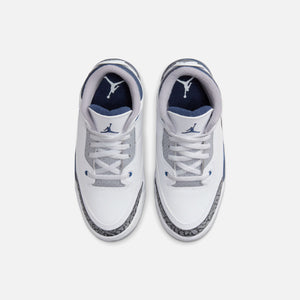 Nike PS Air Jordan 3 Retro - White / Midnight Navy / Cement Grey / Black