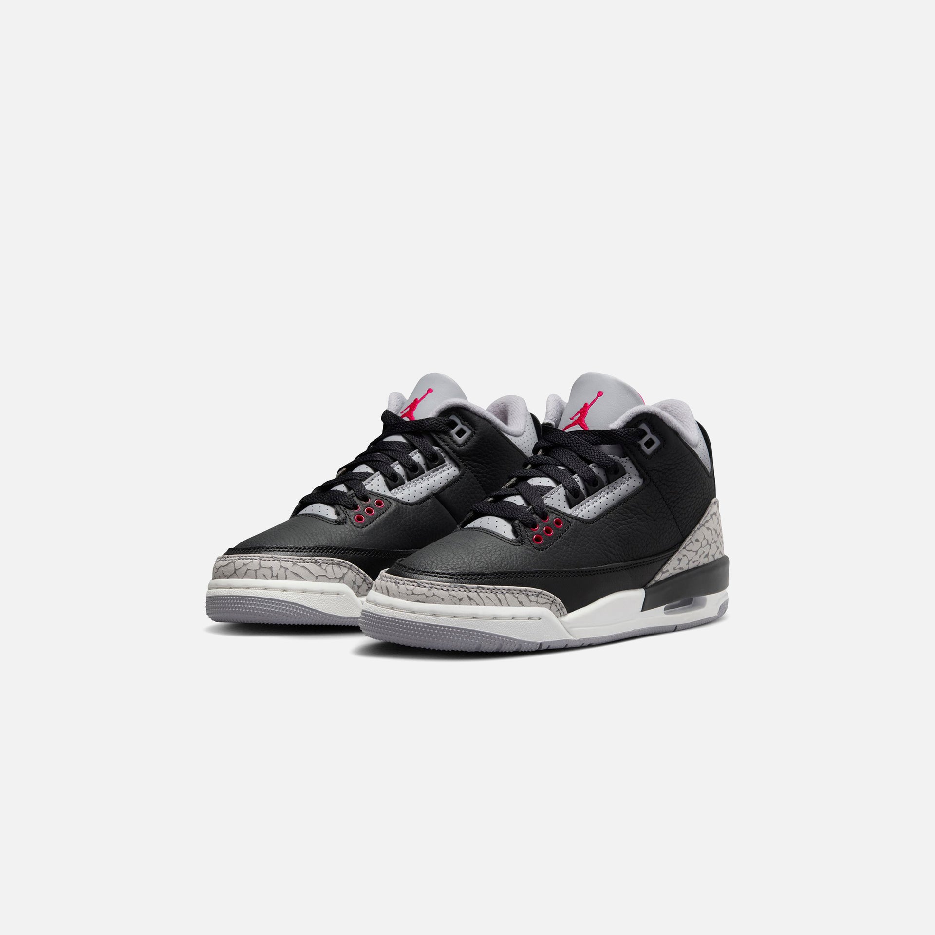 Jordan GS Air Jordan 3 Retro - Black / Fire Red / Cement Grey / Sail