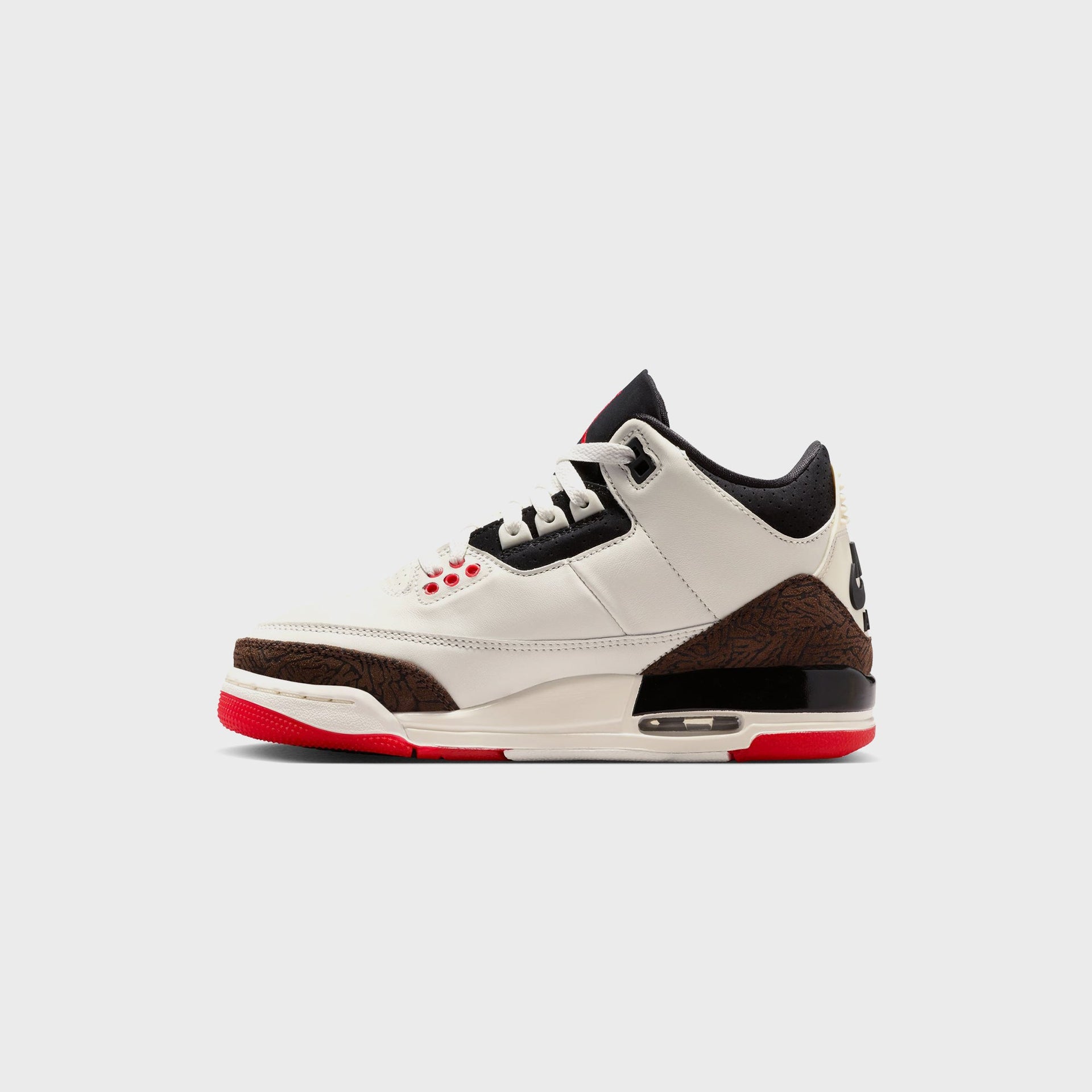 Jordan GS Air Jordan 3 - Sail / University Red / Pale Ivory / Black
