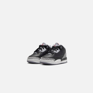 Jordan TD Air Jordan 3 Retro - Black / Fire Red / Cement Grey / Sail