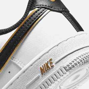 Nike PS Air Force 1 Lv8 - White / Black / Metallic Gold