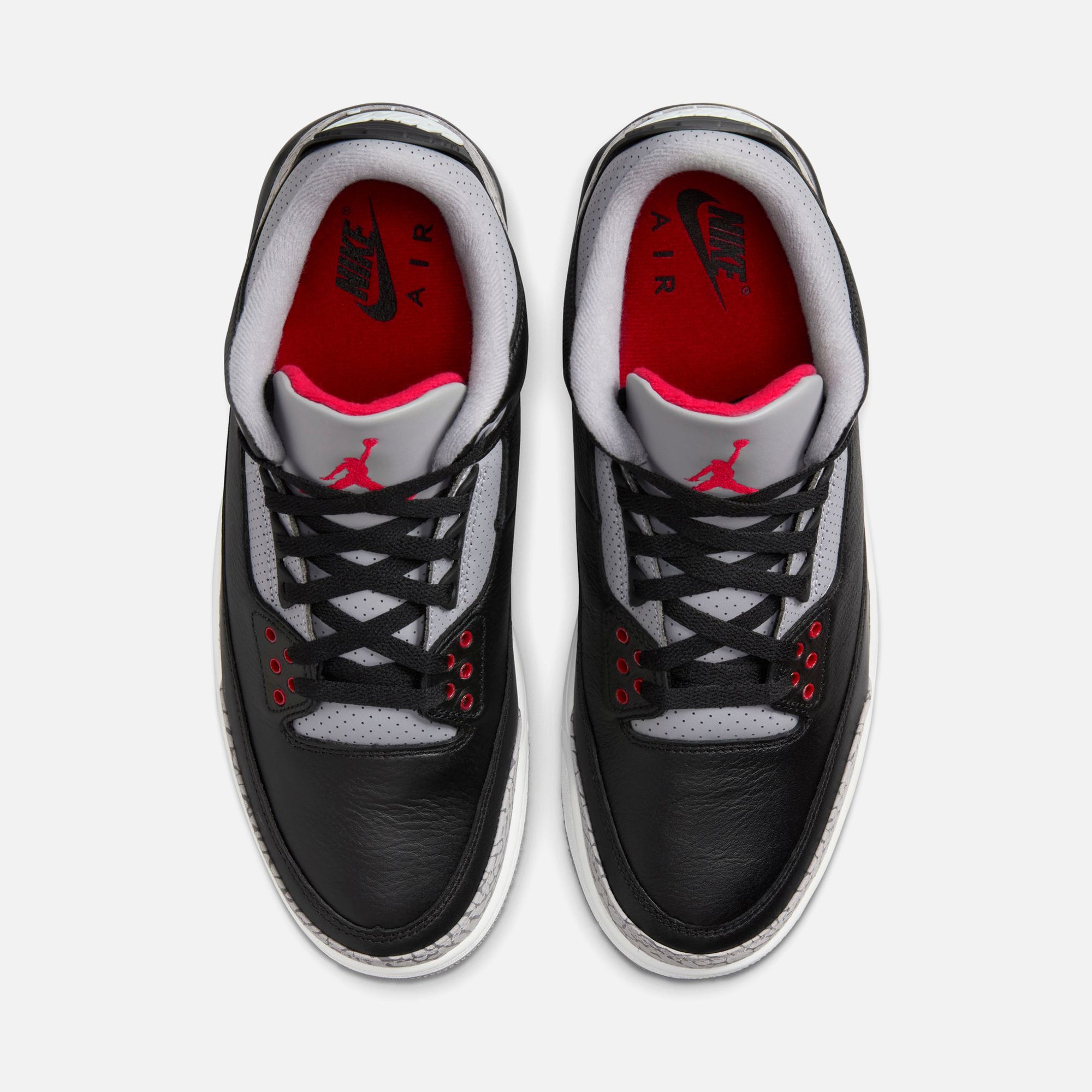 Air Jordan 3 ブラック/グレー/レッド Jordan Air Jordan 3 Retro - Black / Fire Red / Cement Grey